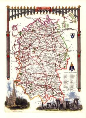 Wiltshire art print by Thomas Moule