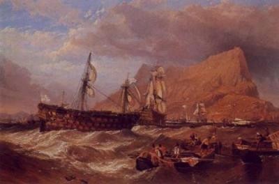 HMS Victory With Body Of Nelson art print by William Clarkson Stanfield