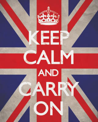 Carry on Keep Calm And Carry On Union Jack By Anonymous Poster Worldgallery