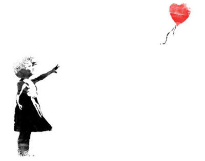 banksy art girl. Heart Balloon Girl. by Banksy
