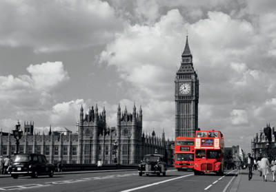 Red Buses By Big Ben
