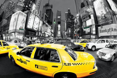 Rush Hour Times Square (Yellow Cabs)