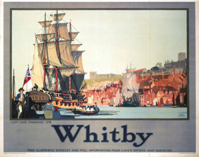 Cooks Illustrated Online on Whitby   Captain Cook Embarking 1776 By National Railway Museum Art