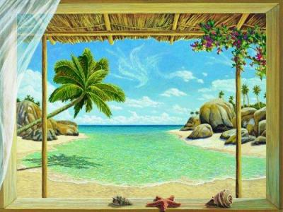 Seychelles View art print by Andrea Del Missier