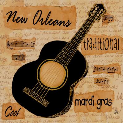 New Orleans Sound art print by Anji Allen