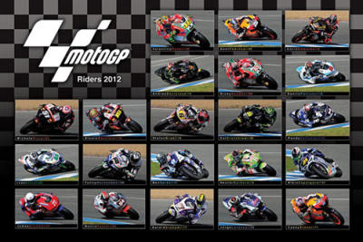 Moto on Moto Gp   2012 Riders By Anonymous Poster   Worldgallery Co Uk