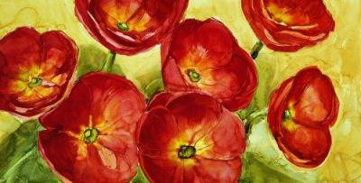 Primule art print by Giuseppina Tartagni