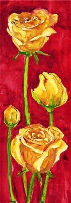 Rose in rosso art print by Giuseppina Tartagni