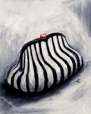 Heart Clutch art print by Laura Linse