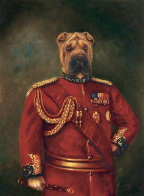 Major-General Woof art print by Massy