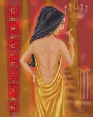 Cocktail Girl IV art print by Shari Warren