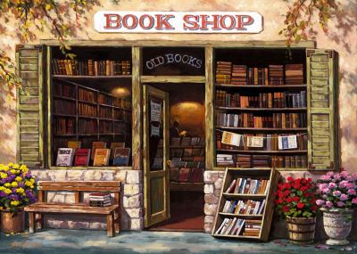 Book Shop art print by Sung Kim