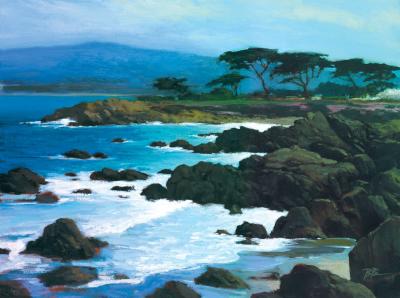 Coastline At Pacific Grove art print by Brian Blood