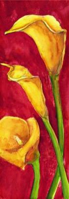 Calle in rosso art print by Giuseppina Tartagni