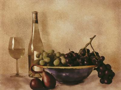 Fruit And Wine I art print by Judy Mandolf