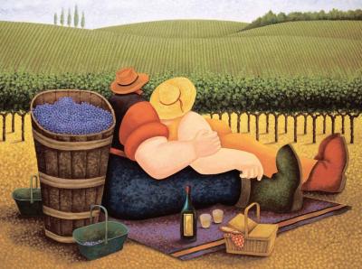 Summer Picnic art print by Lowell Herrero