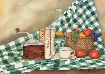 Grandma's Coffee Grinder art print by Sherry Masters