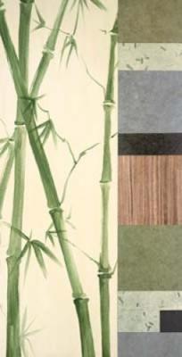 Collage With Bamboo II art print by Julianne Johnson