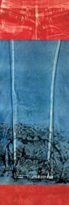 Indigo Horses I art print by Mary Margaret Briggs
