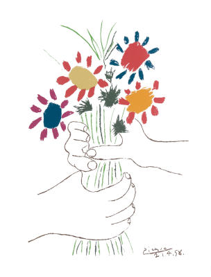 Hand With Bouquet art print by Pablo Picasso