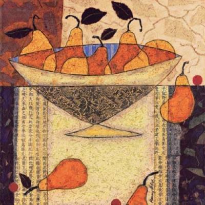 Asian Pears In Bowl art print by Penny Feder