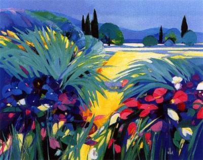 Jardin a Antibes art print by Aldo Villa