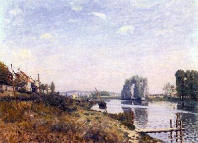 Saint-Denis Island art print by Alfred Sisley