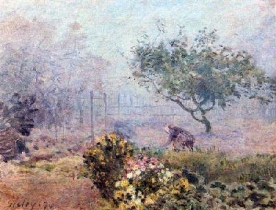 The Fog art print by Alfred Sisley