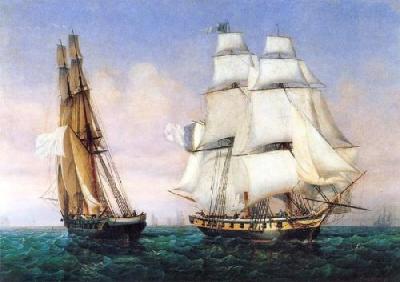 The Return Of The Isle Of Elbe art print by Ambroise-Louis Garneray