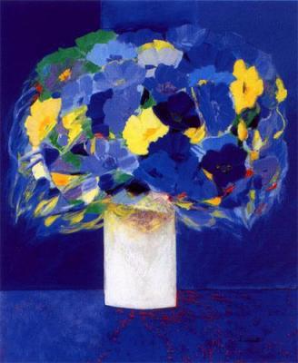 Eclats bleus art print by Claude Hemeret
