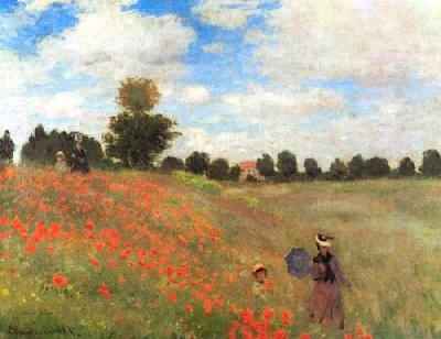 Poppies art print by Claude Monet