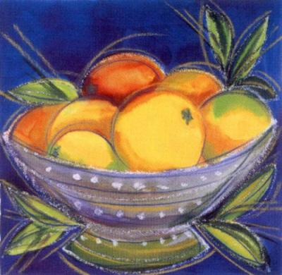 Oranges art print by Heetie Saiiman