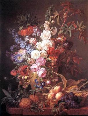 Flowers and Fruit art print by Jacobber