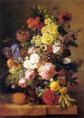 Flowers art print by Jan Frans Van Dael