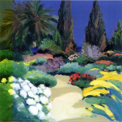 Jardin a Eze art print by Jean-Claude Allenbach
