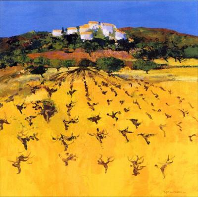 Promenade dans Les Vignes art print by Jean-Claude Allenbach