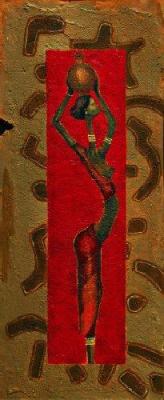 African Lady I art print by Kamba