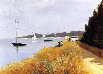 The Path by the Bay art print by Marcel Dyf