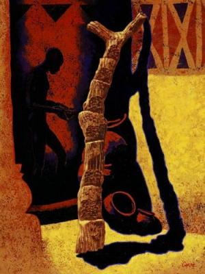 L'echelle art print by Carre
