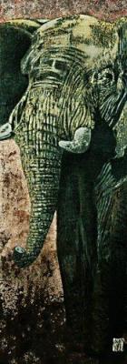 Carnets d'Afrique, l'elephant art print by Fabienne Arietti