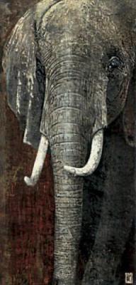 Elephant du Kenya art print by Fabienne Arietti