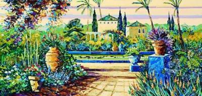 Jardins Luxuriants dans le Maghreb art print by Kerfily