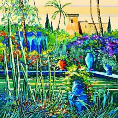 Les Cactus art print by Kerfily