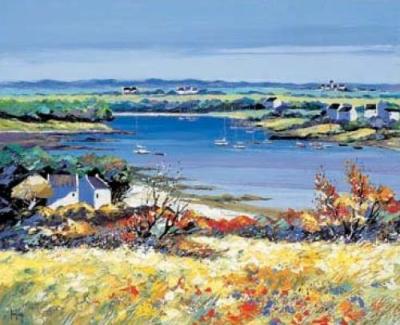 Les bords du golfe art print by Kerfily