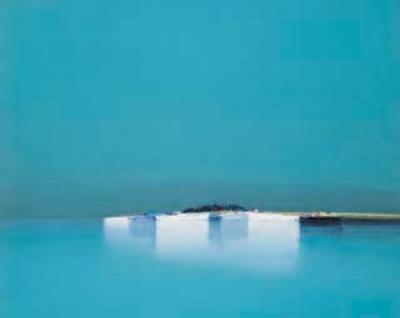 Reflets bleus art print by Pierre Doutreleau