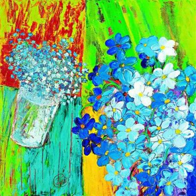 Petit bouquet bleu