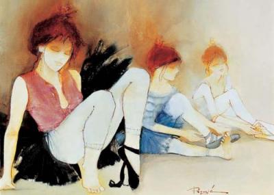 Les ballerines art print by Joel Rougie