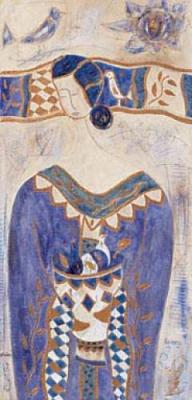 Offrande bleue art print by L. Kristoff
