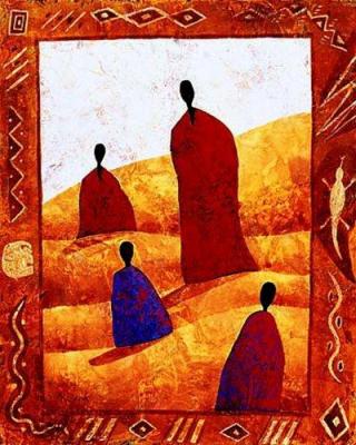 Le conteur art print by Moga