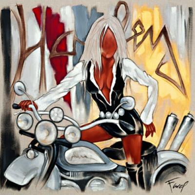Harley Davidson art print by Pierre Farel
